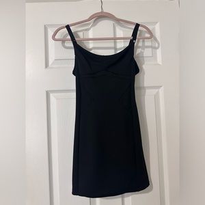 Black Mini Open back Dress